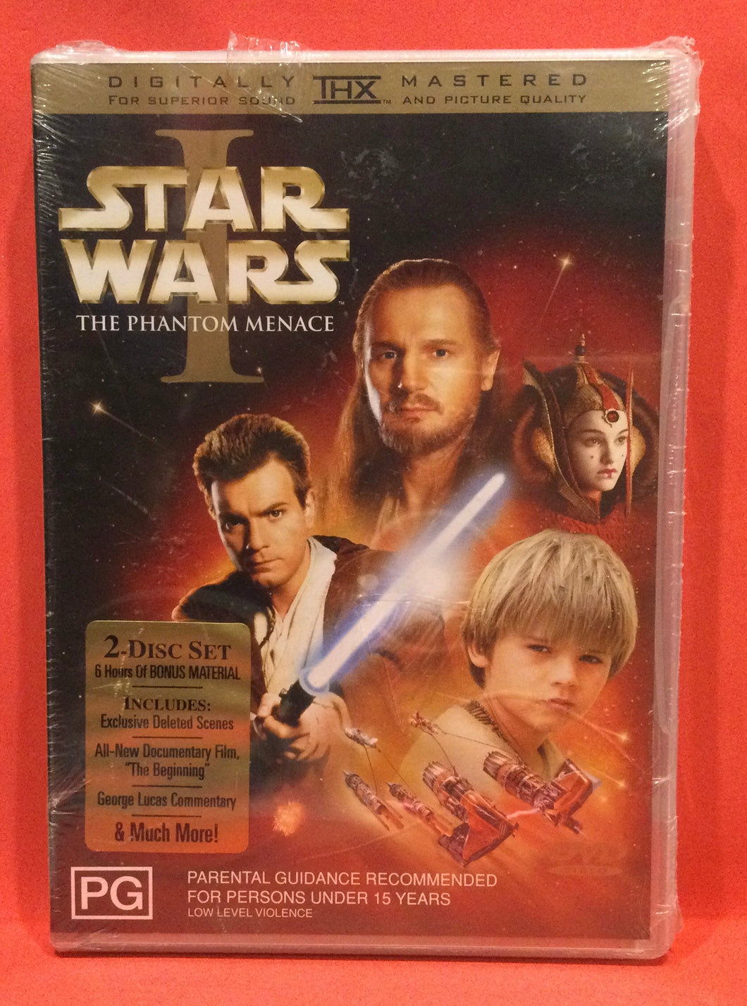 STAR WARS - PHANTOM MENACE 2 DISC -  DVD (SEALED)