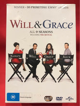 Load image into Gallery viewer, WILL &amp; GRACE - ALL 9 SEASONS - 34 DVD DISCS (SEALED)
