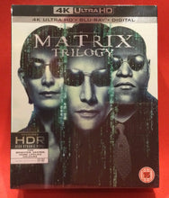 Load image into Gallery viewer, MATRIX TRILOGY, THE - BLU-RAY - 4K ULTRA HD - 9 DVD DISCS (SEALED)
