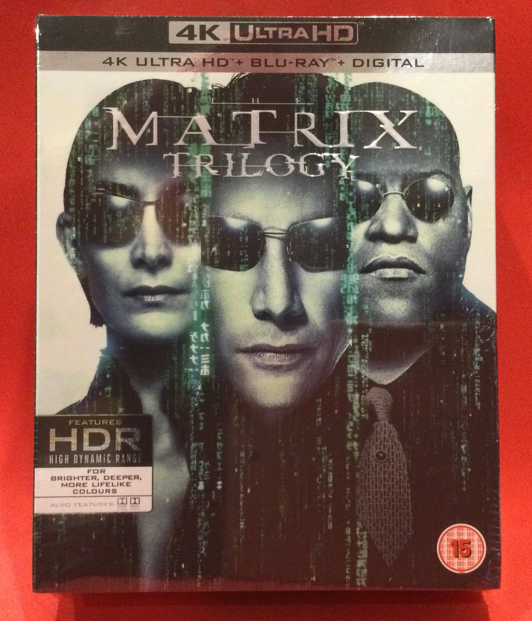 MATRIX TRILOGY, THE - BLU-RAY - 4K ULTRA HD - 9 DVD DISCS (SEALED)