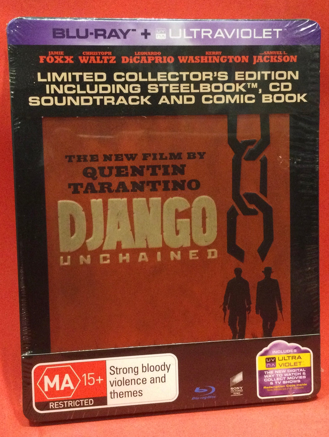 DJANGO UNCHAINED - BLU-RAY + ULTRAVIOLET - LIMITED COLLECTORS EDITION (SEALED)