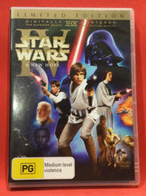 Load image into Gallery viewer, STAR WARS - EPISODE IV A NEW HOPE - LIMITED EDITION - 2 DVD DISCS (USED)
