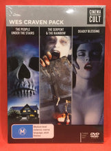 Load image into Gallery viewer, WES CRAVEN PACK - CULT CINEMA DVD 3 DISC SET (SEALED)
