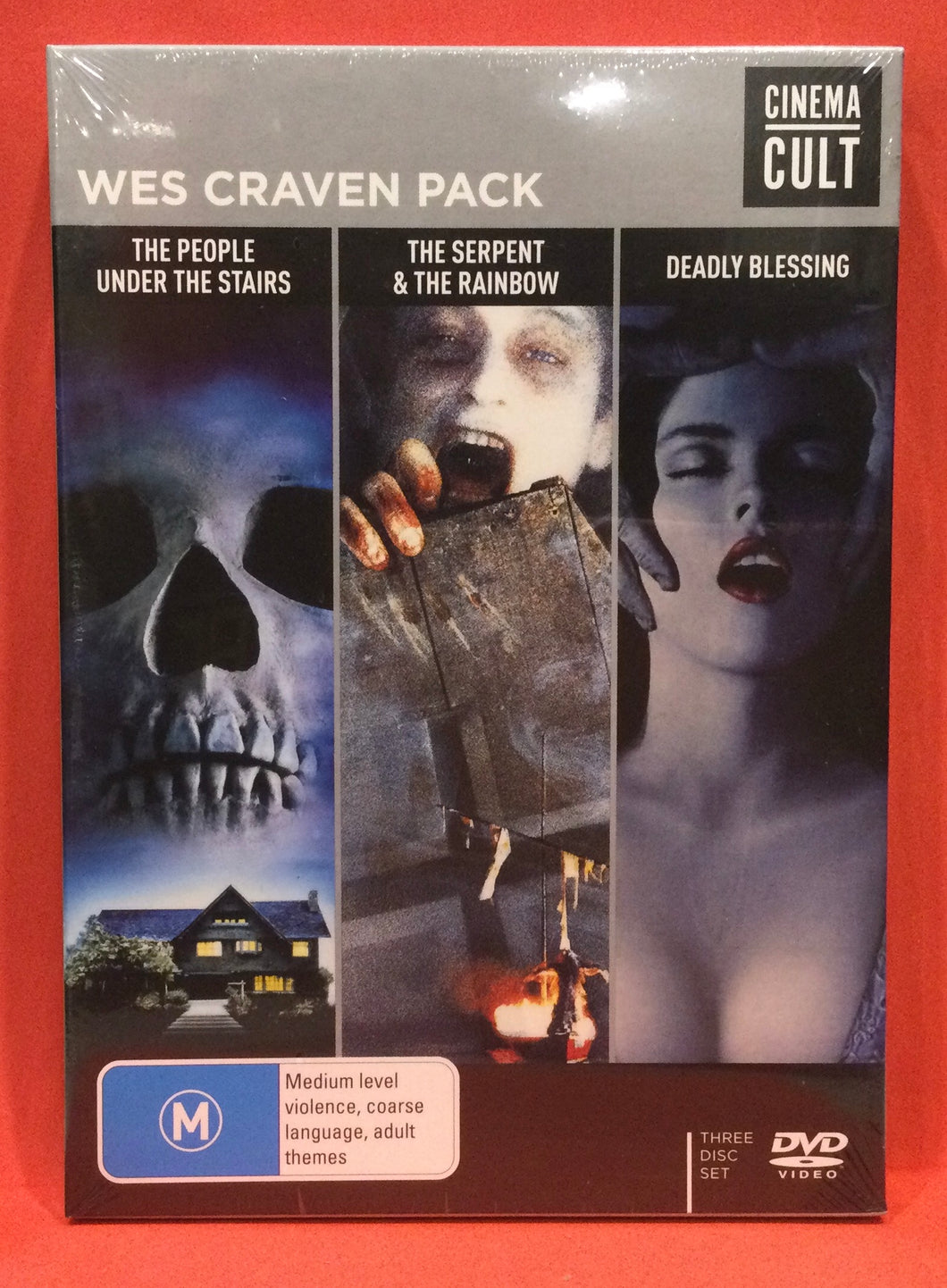 WES CRAVEN PACK - CULT CINEMA DVD 3 DISC SET (SEALED)