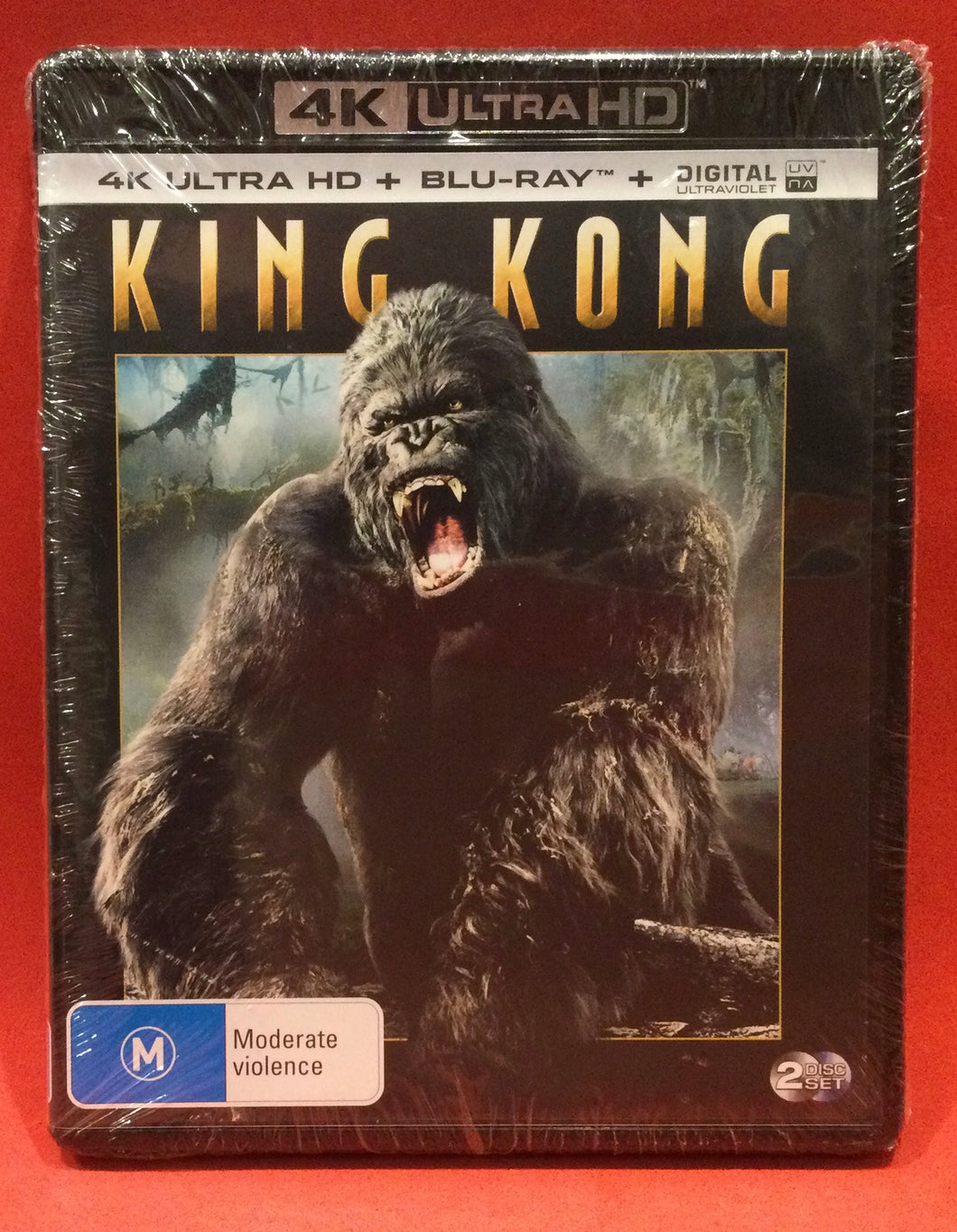 KING KONG - 4K ULTRA HD + BLU-RAY - 2 DVD DISCS (SEALED)