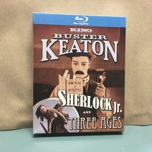 Load image into Gallery viewer, BUSTER KEATON - SHERLOCK JR (1923) &amp; THREE AGES (1924) - BLU-RAY - KINO (USED)
