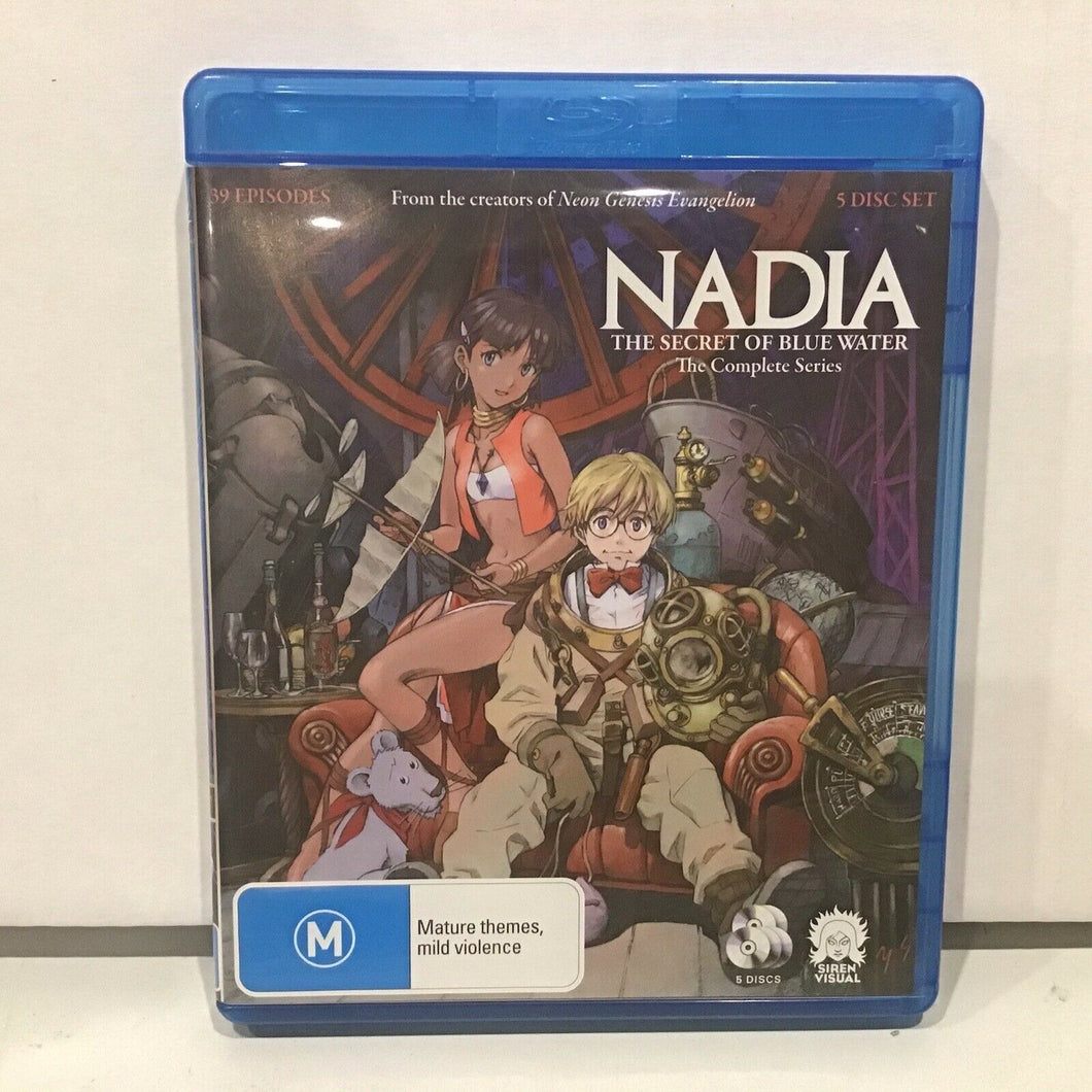 NADIA - THE SECRET OF BLUE WATER - COMPLETE SERIES - 5X BLU-RAY - ANIME RARE!