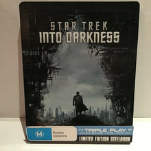 Load image into Gallery viewer, STAR TREK INTO DARKNESS TRIPLE PLAY STEEL BOOK
