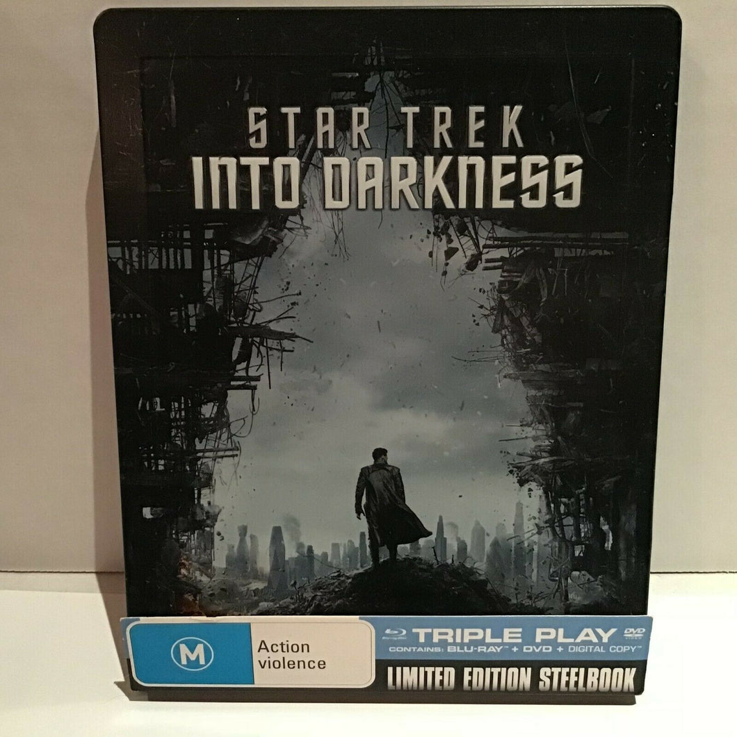 STAR TREK INTO DARKNESS TRIPLE PLAY STEEL BOOK