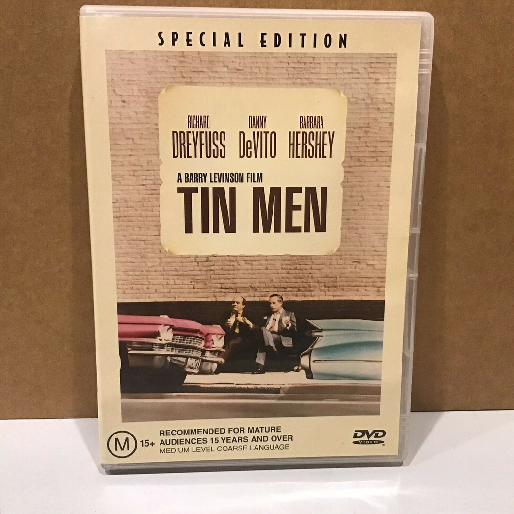 TIN MEN - DVD - BARRY LEVINSON - RICHARD DREYFUSS, DANY DeVITO - 1987 (USED)